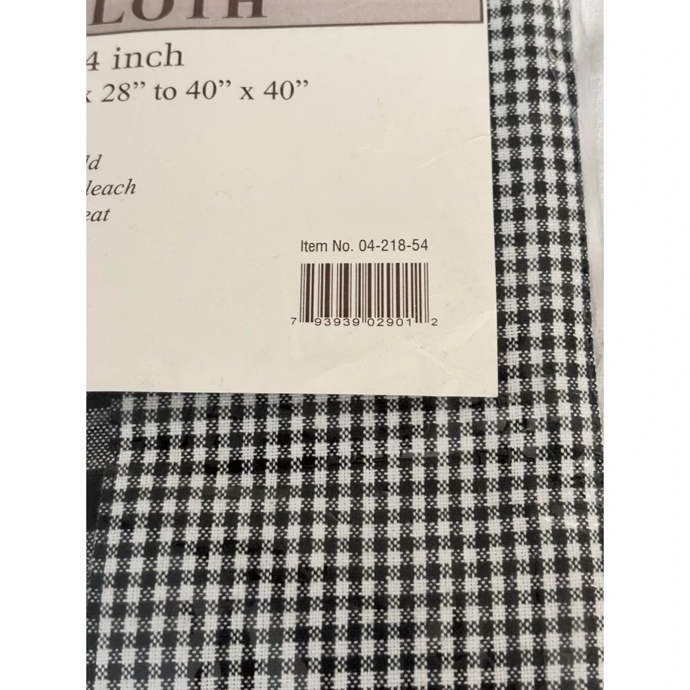 Padma Buffalo Check Tablecloth-Country Gingham Rustic Farmhouse 54x54‎ NEW